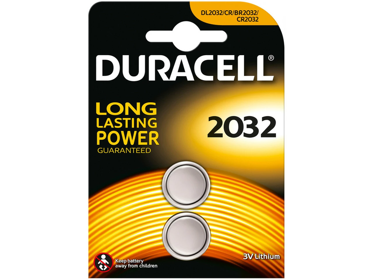 Duracell Lithiumbatterie CR2032 - 2 Stück 2 Duracell Lithiumbatterie CR2032 - 2 Stück