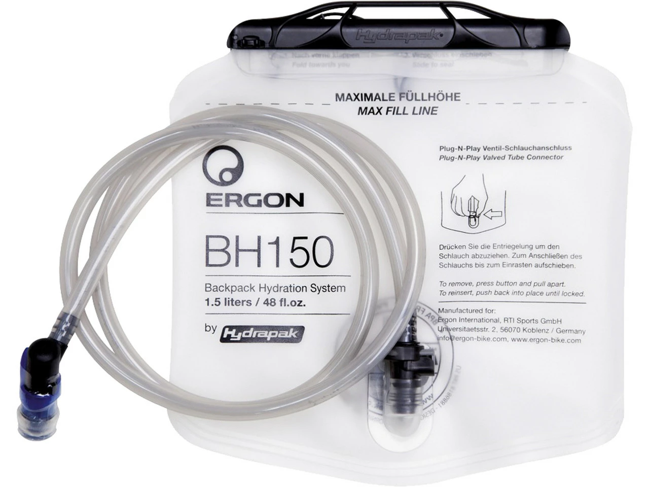 ERGON BA Hip Pack Hüfttasche + BH150 1,5 L Trinkblase 6 ERGON BA Hip Pack Hüfttasche + BH150 1,5 L Trinkblase – Bild 4