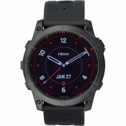 Alternative view of Garmin Fenix 7X Sapphire Solar Titan GPS Multisport-Smartwatch