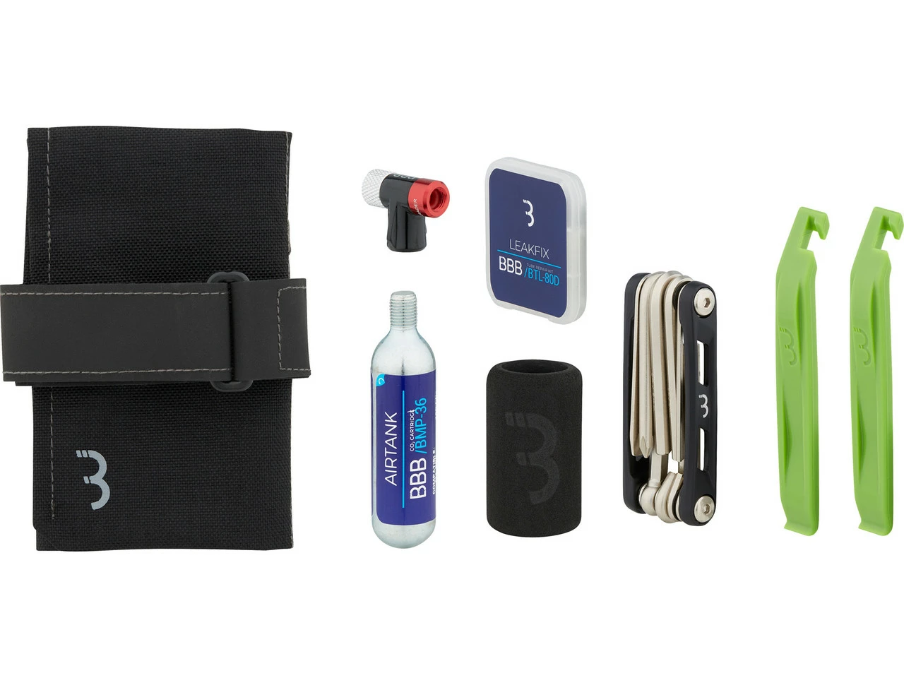 BBB CombiSet RollPack CO2 BSB-59 Satteltasche + Werkzeugset + CO2-Pumpe 5 BBB CombiSet RollPack CO2 BSB-59 Satteltasche + Werkzeugset + CO2-Pumpe – Bild 3